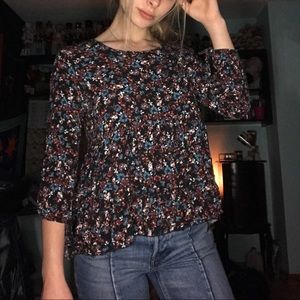 loose floral American Eagle blouse